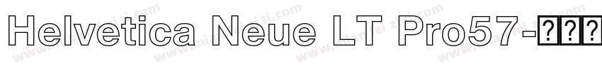 Helvetica Neue LT Pro57字体转换